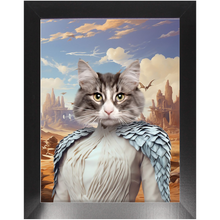 Load image into Gallery viewer, DESSERT CROSSING 2 - Game of Thrones & House Of Dragons Inspired Custom Pet Portrait Framed Satin Paper Print