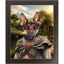 Load image into Gallery viewer, PAWS & PIPEWEED - Lord of the Rings Inspired Custom Pet Portrait Framed Satin Paper Print