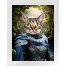 Load image into Gallery viewer, AN ENCHANTED FURREST - Lord of the Rings Inspired Custom Pet Portrait Framed Satin Paper Print