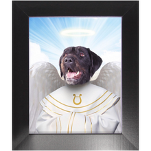 Load image into Gallery viewer, Harping On - Heavenly Angels Inspired Custom Pet Portrait Framed Satin Paper Print