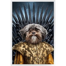 Load image into Gallery viewer, THE BONEROOM 2 - Game of Thrones & House Of Dragons Inspired Custom Pet Portrait Framed Satin Paper Print