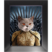 Load image into Gallery viewer, THE BONEROOM 7 - Game of Thrones & House Of Dragons Inspired Custom Pet Portrait Framed Satin Paper Print