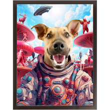 Load image into Gallery viewer, THE ROGAN JOSH EXPERIENCE - Dog In Space Suit Custom Pet Portrait Framed Satin Paper Print
