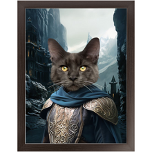 Load image into Gallery viewer, HELM'S BLEEP - Lord of the Rings Inspired Custom Pet Portrait Framed Satin Paper Print