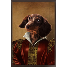 Load image into Gallery viewer, Queen Tisenshal - Royalty & Renaissance Inspired Custom Pet Portrait Framed Satin Paper Print