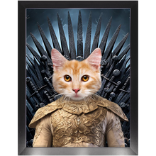 Load image into Gallery viewer, THE BONEROOM 1 - Game of Thrones & House Of Dragons Inspired Custom Pet Portrait Framed Satin Paper Print