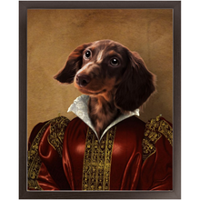 Load image into Gallery viewer, Queen Tisenshal - Royalty & Renaissance Inspired Custom Pet Portrait Framed Satin Paper Print
