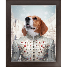 Load image into Gallery viewer, CHRISTMAS CRACKER 1 - Christmas Inspired Custom Pet Portrait Framed Satin Paper Print