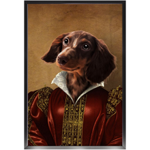 Load image into Gallery viewer, Queen Tisenshal - Royalty & Renaissance Inspired Custom Pet Portrait Framed Satin Paper Print