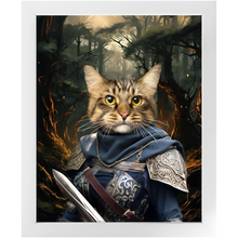 Load image into Gallery viewer, PORK HUNTER - Lord of the Rings Inspired Custom Pet Portrait Framed Satin Paper Print
