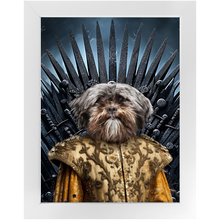Load image into Gallery viewer, THE BONEROOM 2 - Game of Thrones & House Of Dragons Inspired Custom Pet Portrait Framed Satin Paper Print