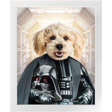 Load image into Gallery viewer, Bath Evader - Darth Vader & Star Wars Inspired Custom Pet Portrait Framed Satin Paper Print