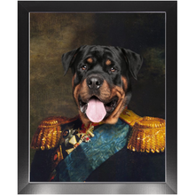 Load image into Gallery viewer, LORD E. LORDY - Renaissance Inspired Custom Pet Portrait Framed Satin Paper Print