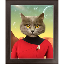 Load image into Gallery viewer, Oh Hooray - Star Trek Inspired Custom Pet Portrait Framed Satin Paper Print