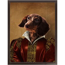 Load image into Gallery viewer, Queen Tisenshal - Royalty & Renaissance Inspired Custom Pet Portrait Framed Satin Paper Print