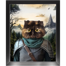 Load image into Gallery viewer, TAKING THE SCENIC ROUTE - Lord of the Rings Inspired Custom Pet Portrait Framed Satin Paper Print
