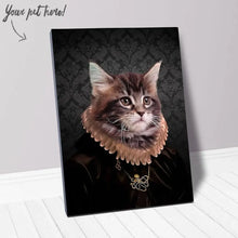 Load image into Gallery viewer, Black Radder - Renaissance Inspired Custom Pet Portrait Canvas