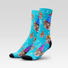 Load image into Gallery viewer, Birthday Custom Pet Socks - Personalized With Your Pet's Face