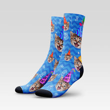 Load image into Gallery viewer, Birthday Custom Pet Socks - Personalized With Your Pet's Face