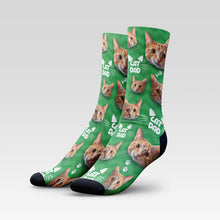 Load image into Gallery viewer, Cat Dad Custom Cat Socks With Your Kitty's Face