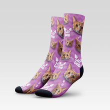 Load image into Gallery viewer, Cat Dad Custom Cat Socks With Your Kitty's Face