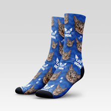 Load image into Gallery viewer, Cat Mom Custom Cat Socks With Your Kitty's Face