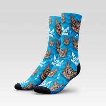 Load image into Gallery viewer, Cat Mom Custom Cat Socks With Your Kitty's Face
