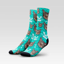 Load image into Gallery viewer, Cat Mom Custom Cat Socks With Your Kitty's Face
