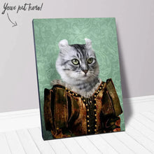 Load image into Gallery viewer, Dame Difudo - Royalty & Renaissance Inspired Custom Pet Portrait Canvas