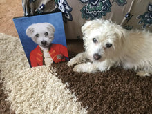 Load image into Gallery viewer, Commander In Mischief - Renaissance Inspired Custom Pet Portrait Canvas