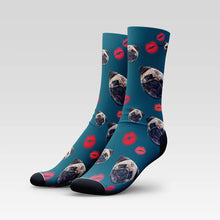 Load image into Gallery viewer, Kisses Custom Pet Socks - Personalized With Your Pet's Face