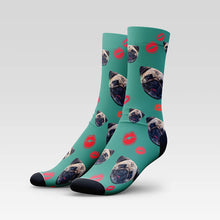 Load image into Gallery viewer, Kisses Custom Pet Socks - Personalized With Your Pet's Face