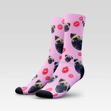 Load image into Gallery viewer, Kisses Custom Pet Socks - Personalized With Your Pet's Face