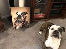 Load image into Gallery viewer, Countess Crows - Renaissance Inspired Custom Pet Portrait Canvas