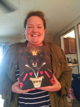Load image into Gallery viewer, Teeny Queenie - The Queen of Hearts & Alice in Wonderland Inspired Custom Pet Portrait Canvas