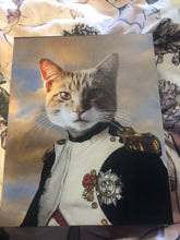Load image into Gallery viewer, Napoleon Complex - Napoleon & Renaissance Inspired Custom Pet Portrait Canvas