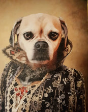 Load image into Gallery viewer, Countess Crows - Renaissance Inspired Custom Pet Portrait Canvas