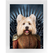 Load image into Gallery viewer, THE BONEROOM 5 - Game of Thrones & House Of Dragons Inspired Custom Pet Portrait Framed Satin Paper Print