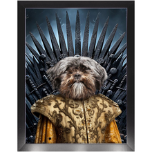 Load image into Gallery viewer, THE BONEROOM 2 - Game of Thrones & House Of Dragons Inspired Custom Pet Portrait Framed Satin Paper Print