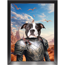 Load image into Gallery viewer, DESSERT CROSSING 3 - Game of Thrones & House Of Dragons Inspired Custom Pet Portrait Framed Satin Paper Print
