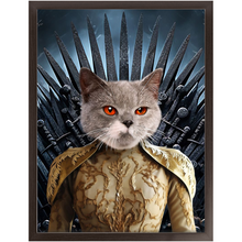 Load image into Gallery viewer, THE BONEROOM 7 - Game of Thrones & House Of Dragons Inspired Custom Pet Portrait Framed Satin Paper Print