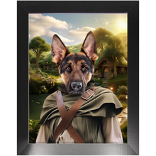 Load image into Gallery viewer, PAWS & PIPEWEED - Lord of the Rings Inspired Custom Pet Portrait Framed Satin Paper Print