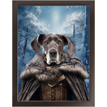 Load image into Gallery viewer, NIGHT'S BLOTCH 1 - Game of Thrones & House Of Dragons Inspired Custom Pet Portrait Framed Satin Paper Print