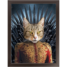 Load image into Gallery viewer, THE BONEROOM 6 - Game of Thrones & House Of Dragons Inspired Custom Pet Portrait Framed Satin Paper Print