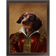 Load image into Gallery viewer, Queen Tisenshal - Royalty & Renaissance Inspired Custom Pet Portrait Framed Satin Paper Print
