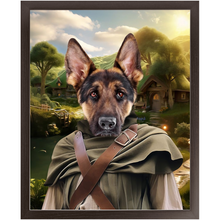 Load image into Gallery viewer, PAWS & PIPEWEED - Lord of the Rings Inspired Custom Pet Portrait Framed Satin Paper Print