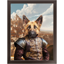 Load image into Gallery viewer, BESTEROS 2 - Game of Thrones & House Of Dragons Inspired Custom Pet Portrait Framed Satin Paper Print