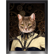 Load image into Gallery viewer, Springtrap - Steampunk, Victorian Era Inspired Custom Pet Portrait Framed Satin Paper Print