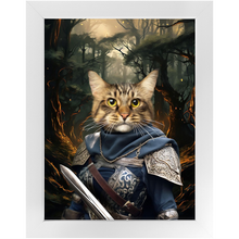 Load image into Gallery viewer, PORK HUNTER - Lord of the Rings Inspired Custom Pet Portrait Framed Satin Paper Print