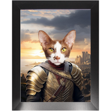 Load image into Gallery viewer, BESTEROS 1 - Game of Thrones & House Of Dragons Inspired Custom Pet Portrait Framed Satin Paper Print